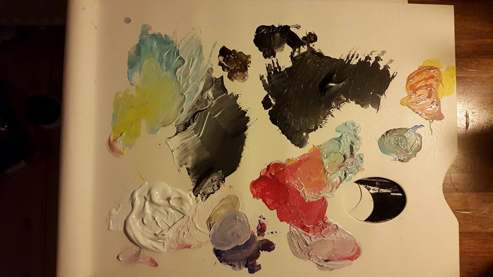 20160902 Het palet als negatief van het schilderij